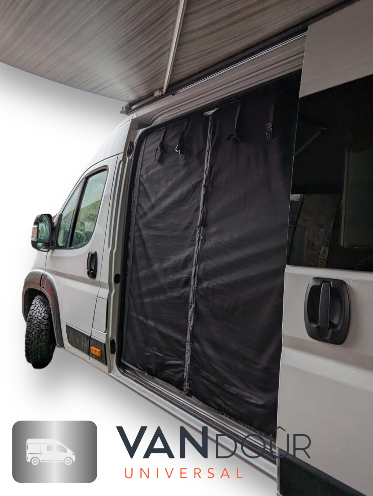 A GRADE / RETURN AS NEW VANdoûr Universal Campervan 4 in 1 Mosquito / Fly Net + Privacy Layer Med/Large