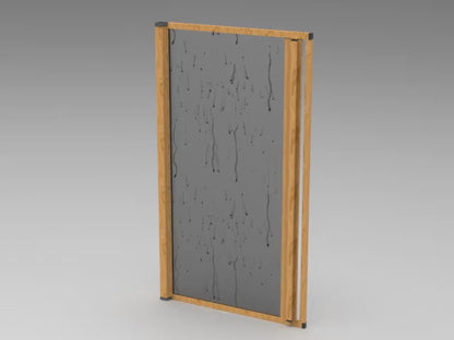 ROLdour Campervan / RV Shower Door PRE MADE 1750mm Tall x 1000mm Self Cut Width