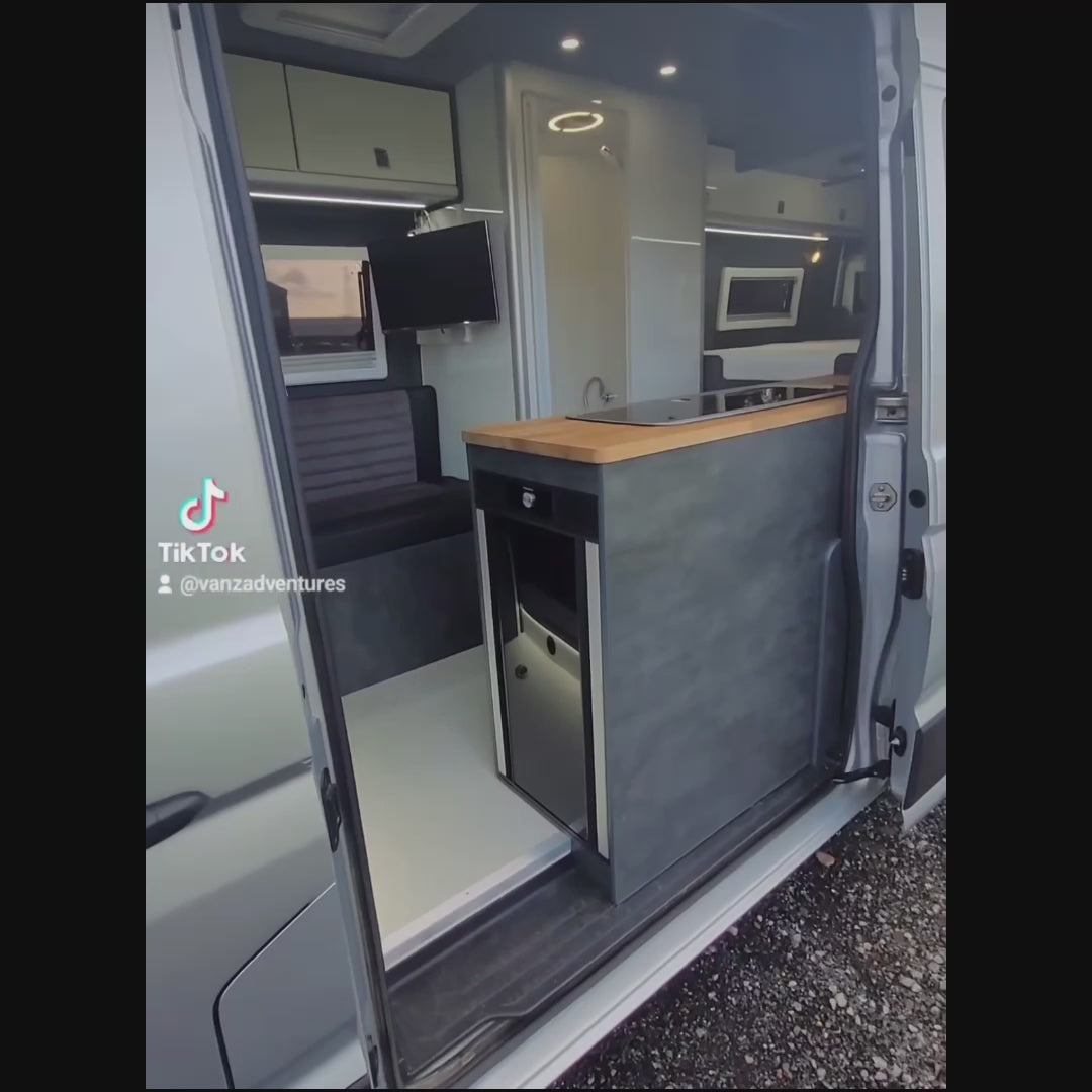 ROLdour Blanc Campervan / RV Shower Door Custom Made to Measure From 1500mm up to 2000mm Tall
