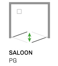SAFEdour (ZERO Glass) Saloon Opening Safe Shower Door for Homes, Public Spaces, Campervans & Motorhomes