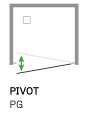 SAFEdour (ZERO Glass) Safe Pivot Shower Door for Homes, Public Spaces, Campervans & Motorhomes