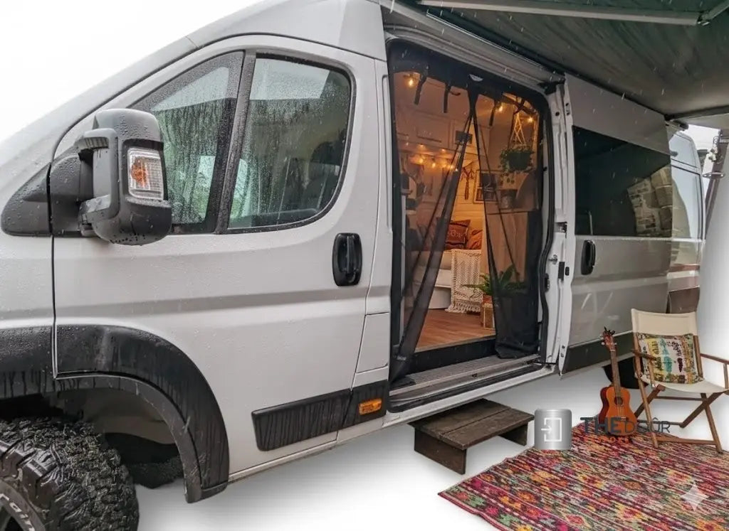 VANdour Mosquito Net Screen - Fits Small Campervans With Added Privacy Layer VANdoûr