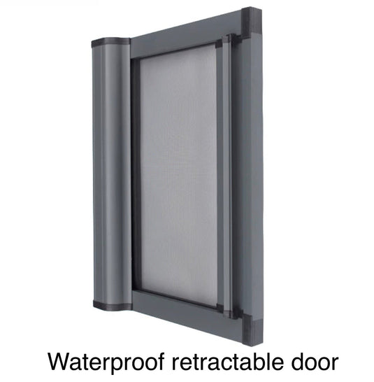 ROLdour Single Retractable door kit - Dark Grey frame-TAMdour-Dark grey,door,Drak grey,retractable dark grey door,ROLdour,shower,shower door