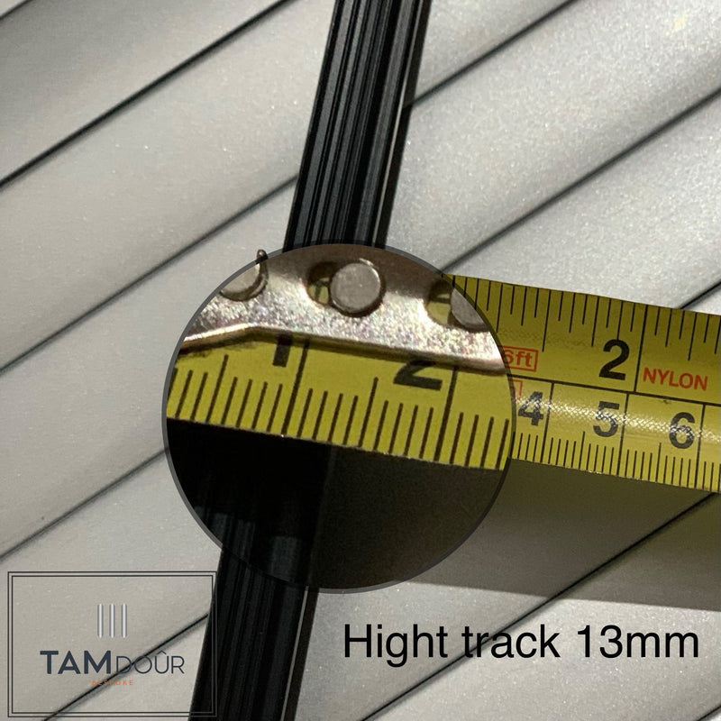 Load image into Gallery viewer, Tambour Silver Door kit - Sliver handle 1500mm to 2000mm tall options
