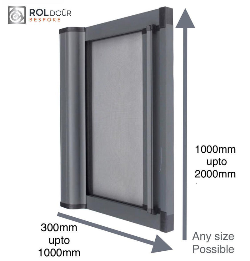 Load image into Gallery viewer, ROLdour Single Retractable door kit - Dark Brown frame-TAMdour-Brown,Dark brown,door,ROLdour,shower,shower door
