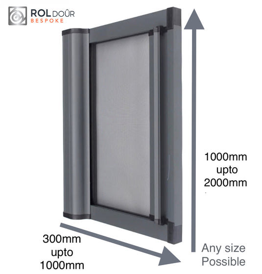 ROLdour Single Retractable door kit - Dark Brown frame-TAMdour-Brown,Dark brown,door,ROLdour,shower,shower door