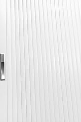 Tambour Door White Door kit - Silver handle 1500mm to 2000mm tall options-TAMdour-Black door,door,shower,shower door,Tambour door,Tambour shower door,White door,white door with sliver handle