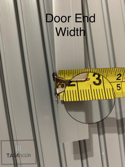 White door Kits - Silver handle from 1000mm  up to 1400mm tall