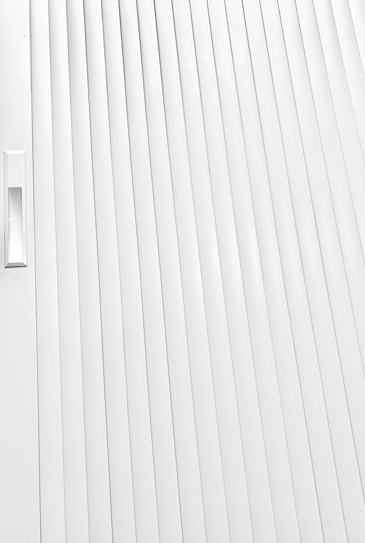 Tambour Door White Door kit - White handle 1500mm to 2000mm tall options-TAMdour-Black door,door,shower,shower door,Tambour door,Tambour shower door,White door,white door with sliver handle