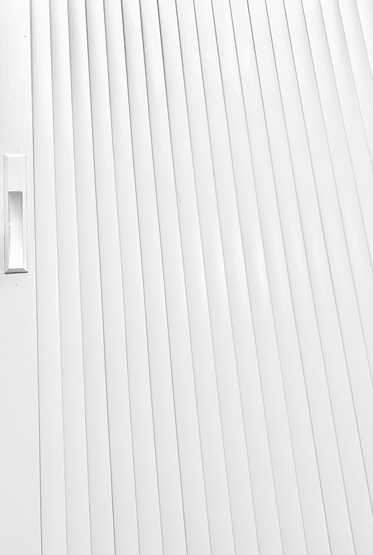 Tambour Door White Door kit - White handle 1500mm to 2000mm tall options-TAMdour-Black door,door,shower,shower door,Tambour door,Tambour shower door,White door,white door with sliver handle