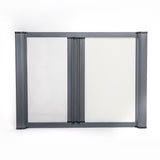 ROLdour Duo Screen Retractable door kit - Dark Grey frame 1000mm up to 2000mm tall options-TAMdour-Dark grey,door,Drak grey,duo screen,retractable dark grey door,ROLdour,shower,shower door