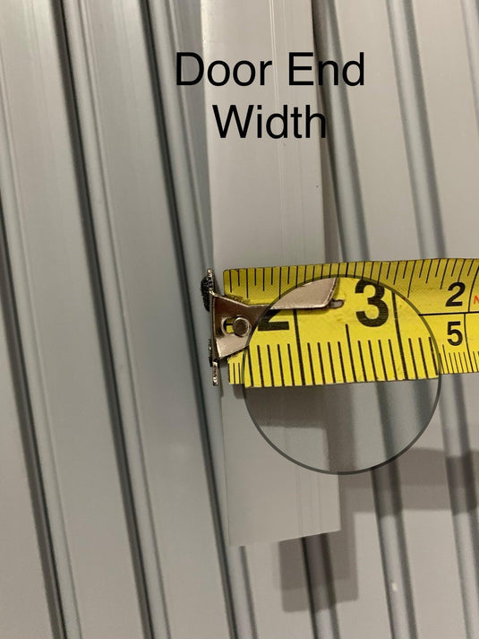 White door Kits - Silver handle from 1000mm  up to 1400mm tall