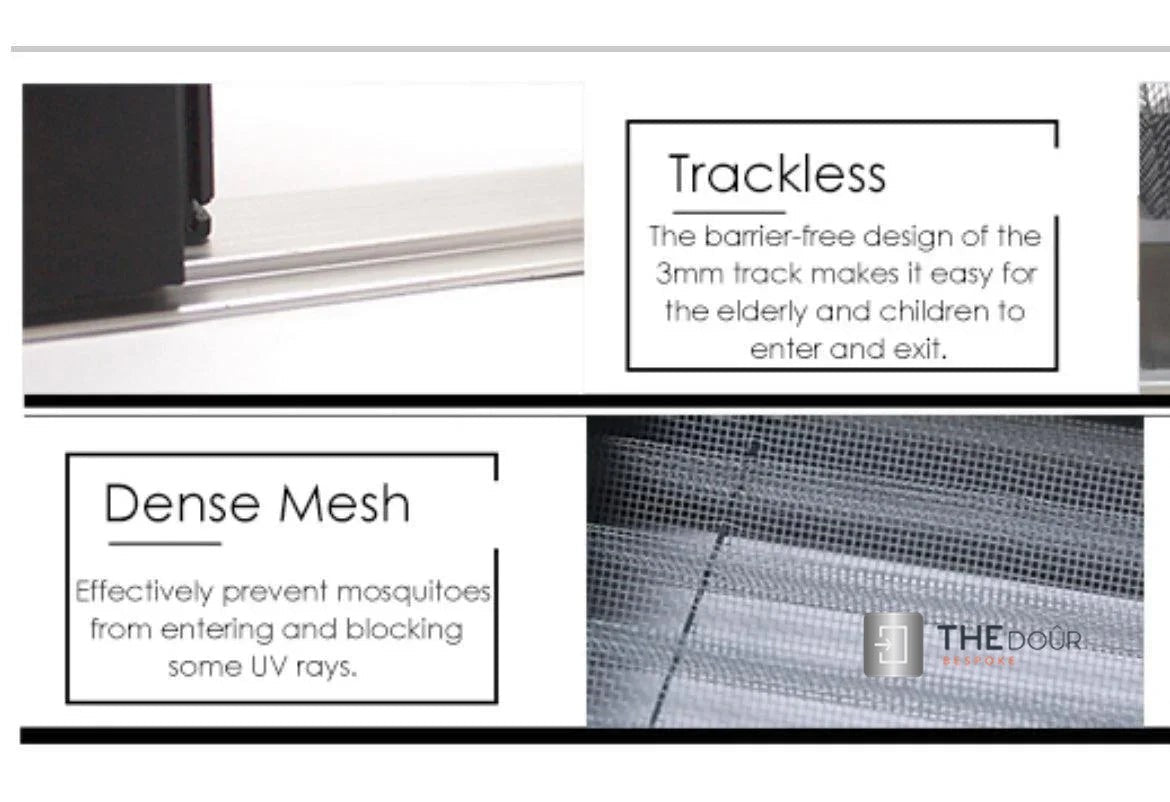 Tambour Silver Door kit - Sliver handle 1500mm to 2000mm tall options-TAMdour-door,horizontal Slide,shower,shower door,silver door,Tambour door,Tambour shower door