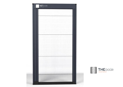 Tambour Silver Door kit - Sliver handle 1500mm to 2000mm tall options-TAMdour-door,horizontal Slide,shower,shower door,silver door,Tambour door,Tambour shower door