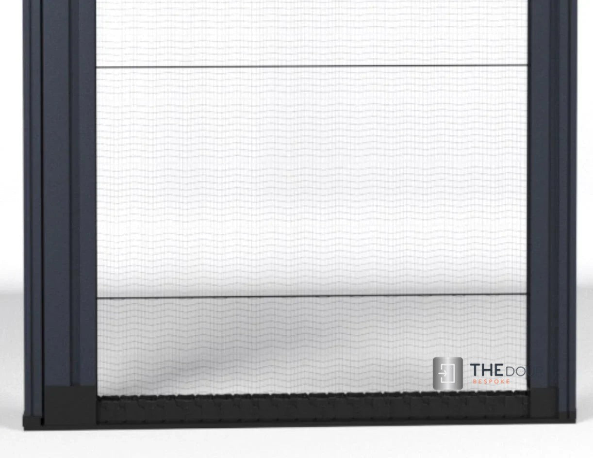 Tambour Silver Door kit - Sliver handle 1500mm to 2000mm tall options-TAMdour-door,horizontal Slide,shower,shower door,silver door,Tambour door,Tambour shower door