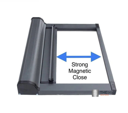 ROLdour Duo Screen Retractable door kit - Dark Brown frame 1000mm up to 2000mm tall options-TAMdour-Dark brown,door,duo screen,retractable door,retractable Roller door,ROLdour,shower,shower door