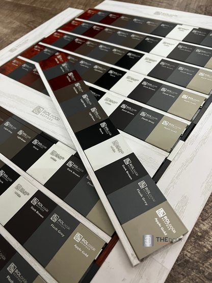 ROLdour Dark Grey Retractable Waterproof Campervan, RV Shower door kit Tambour Alternative