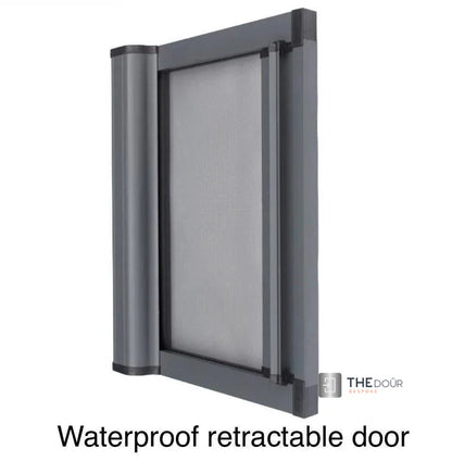 ROLdour Single Retractable door kit - Dark Grey frame-TAMdour-Dark grey,door,Drak grey,retractable dark grey door,ROLdour,shower,shower door