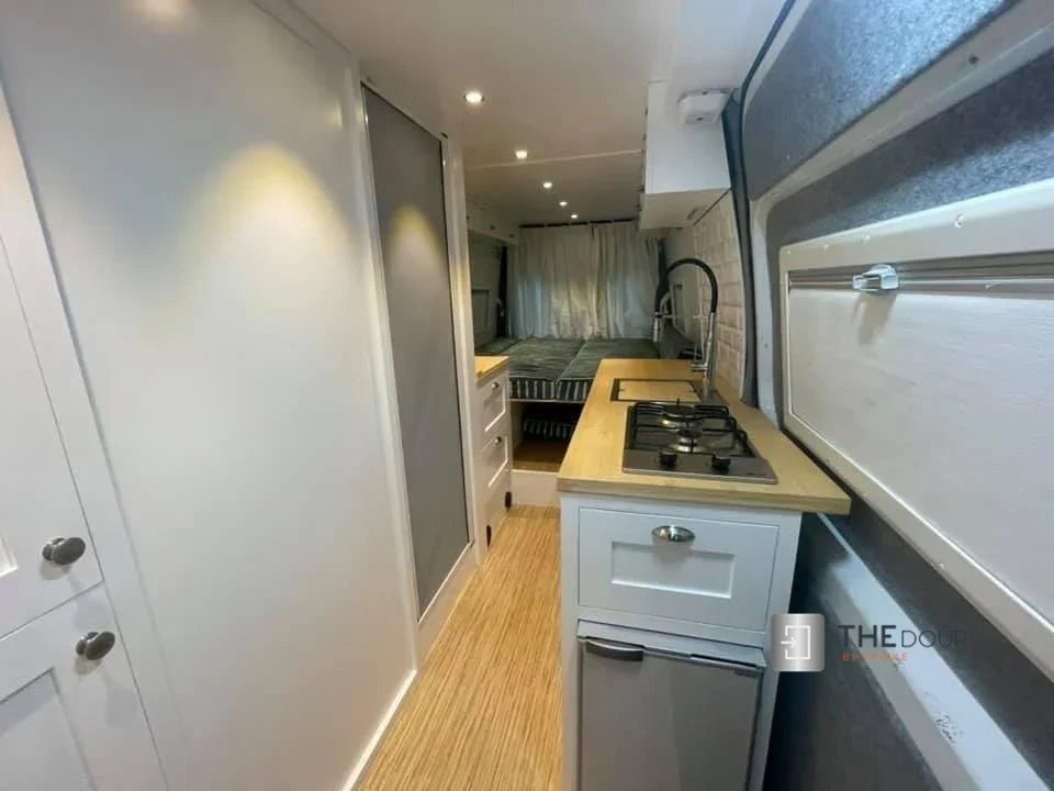 ROLdour Single Retractable door kit - Gloss White frame-TAMdour-Dark grey,door,Drak grey,retractable dark grey door,ROLdour,shower,shower door