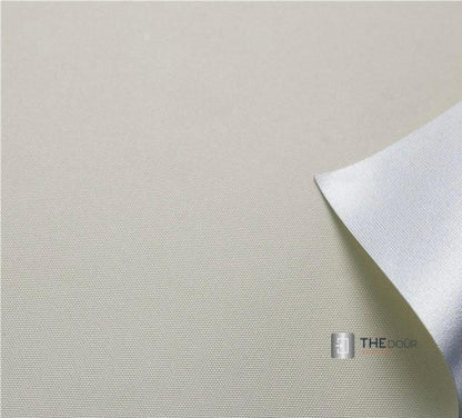 ROLdour Duschtür-Set, glänzend weiß, einziehbar, wasserdicht, für Wohnmobile und Wohnmobile, Tambour-Alternative 