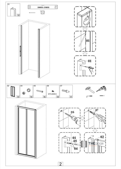 White FOLdoûr Bi Fold Accordion Aluminium Frame Frosted White Acrylic Shower Screen Door Designed for a Campervan