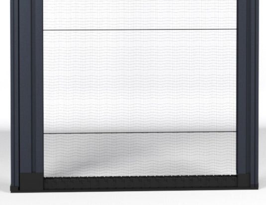 Tambour Silver Door kit - Sliver handle 1500mm to 2000mm tall options-TAMdour-door,horizontal Slide,shower,shower door,silver door,Tambour door,Tambour shower door