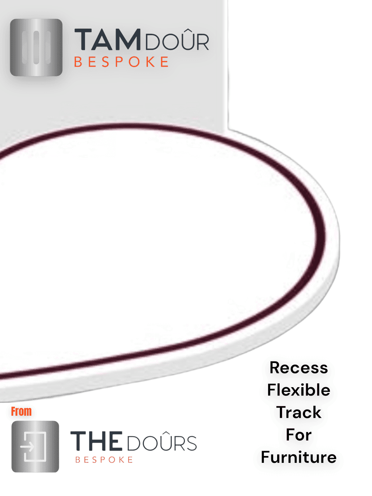 Tambour Silver Door kit - BLACK HANDLE 1500mm to 2000mm tall options