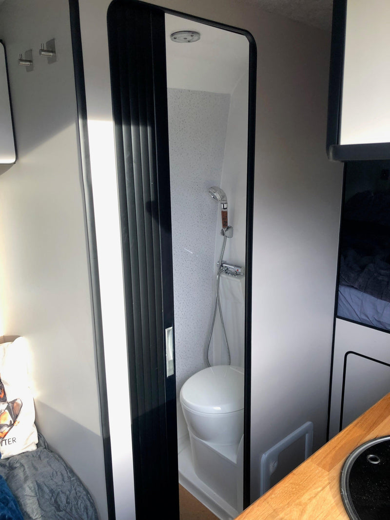 Load image into Gallery viewer, Tambour Silver Door kit - Sliver handle 1500mm to 2000mm tall options
