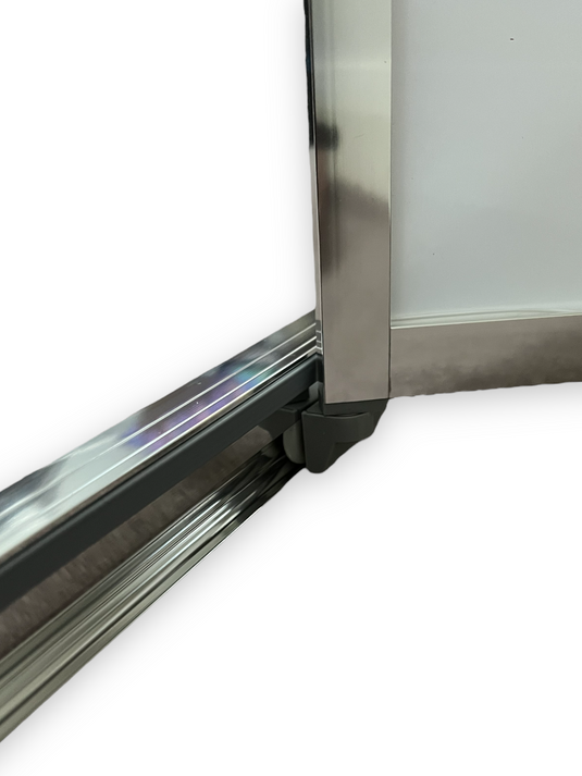 Sale Chrome FOLdoûr Bi Fold Accordion Aluminium Frame, White Frosted Acrylic Shower Screen Door Designed for a Campervan