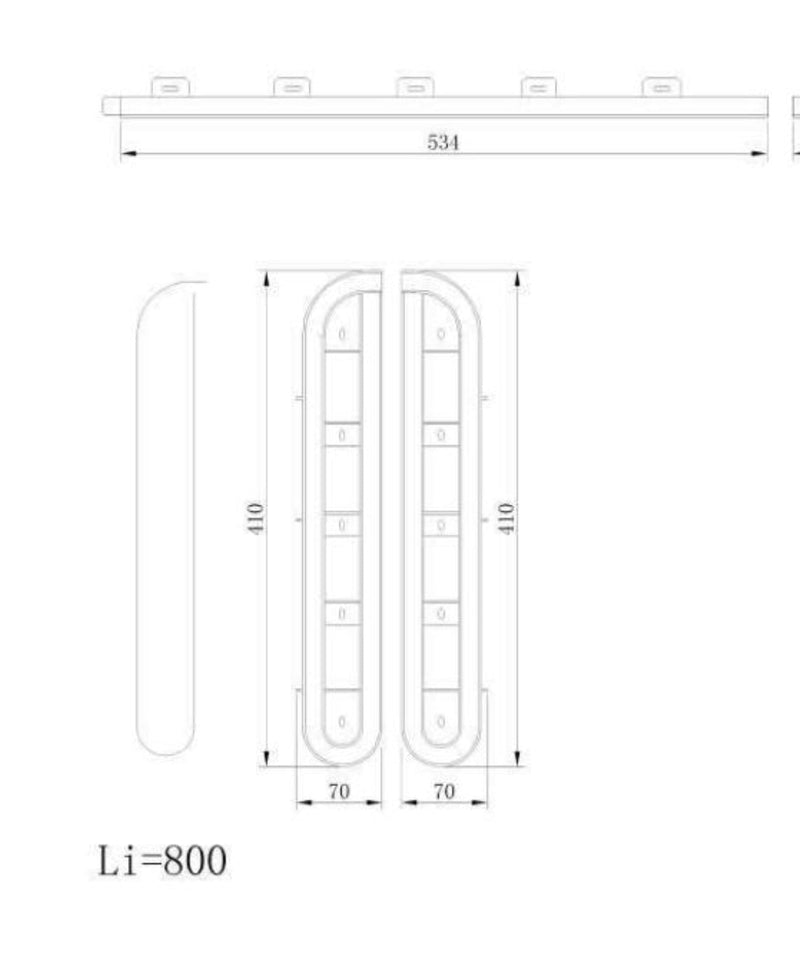 Load image into Gallery viewer, Tambour Silver Door kit - Sliver handle 1500mm to 2000mm tall options-TAMdour-door,horizontal Slide,shower,shower door,silver door,Tambour door,Tambour shower door
