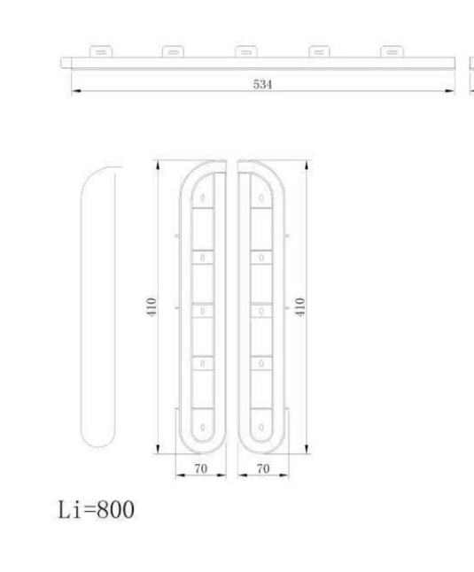 Tambour Silver Door kit - Sliver handle 1500mm to 2000mm tall options-TAMdour-door,horizontal Slide,shower,shower door,silver door,Tambour door,Tambour shower door