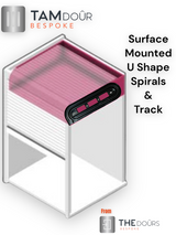 Vertical Slide Tambour Door Black kit - 1000mm up to 1600mm tall Options