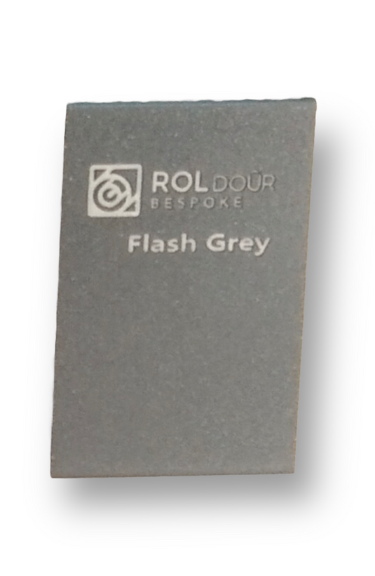 ROLdour Flash Grey Retractable Waterproof Campervan, RV Shower door kit Tambour Alternative