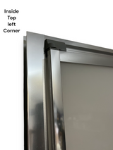 Sale Chrome FOLdoûr Bi Fold Accordion Aluminium Frame, White Frosted Acrylic Shower Screen Door Designed for a Campervan