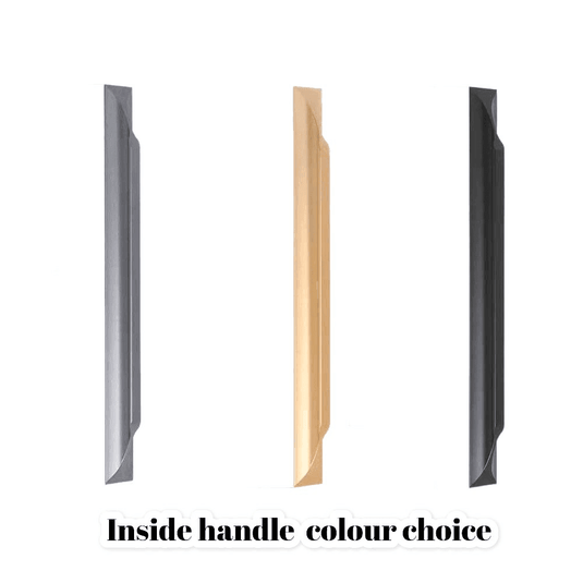 Silver Door kit - Black handle 1000mm to 1400mm tall