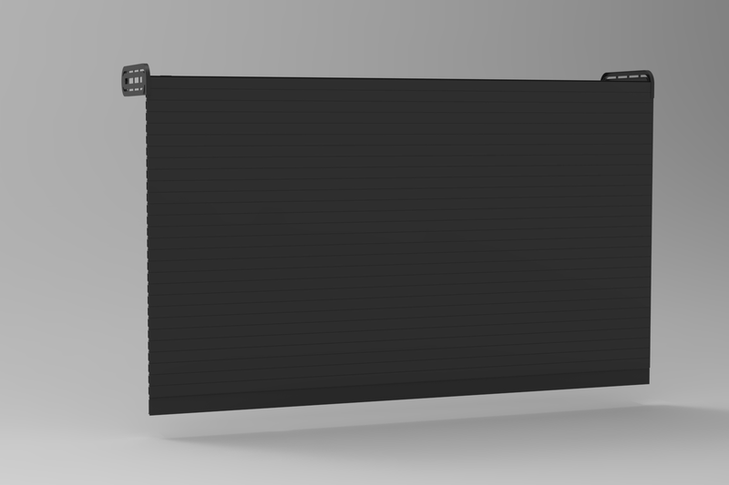 Load image into Gallery viewer, عمودي Slide Tambour Door Black - خيارات من 1000 مم حتى 1600 مم
